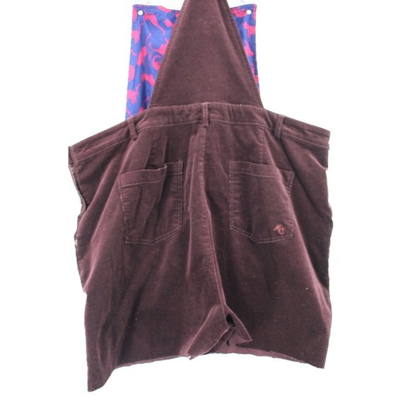 Modcloth Overalls Shorts Womens Dark Brown Customized Fall Potluck Size 1X - Picture 12 of 12